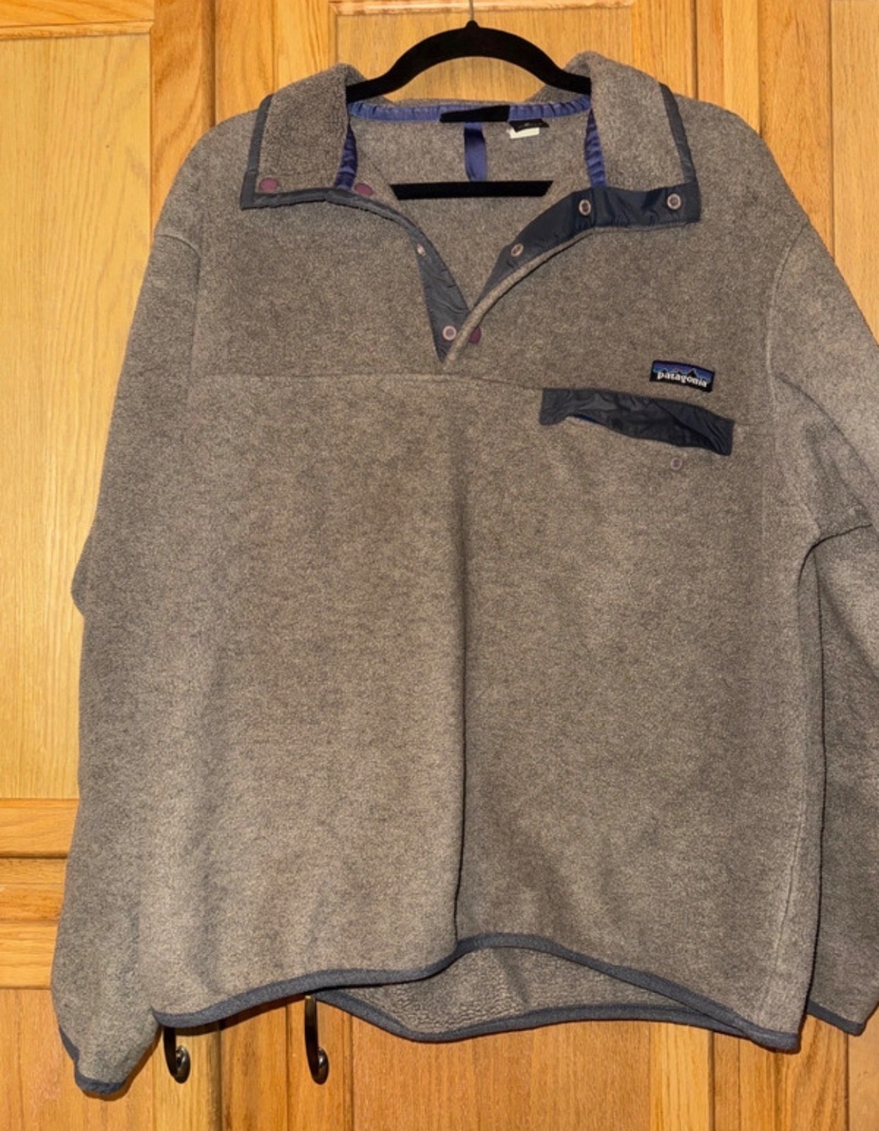 M - Patagonia Synchilla fleece jacket There is a small hole near the front left M - Patagonia Synchilla fleece jacket There is a small hole near the front left