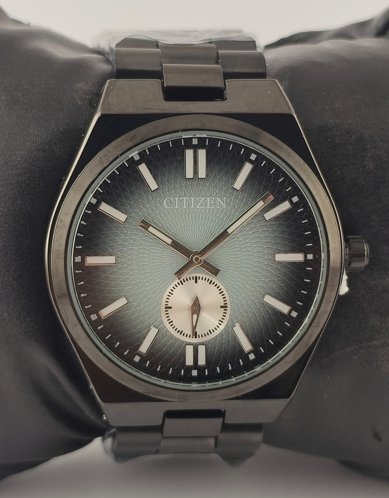 Citizen Quartz Blue Dial Steel Band Men Wristwatch Great Working Condition