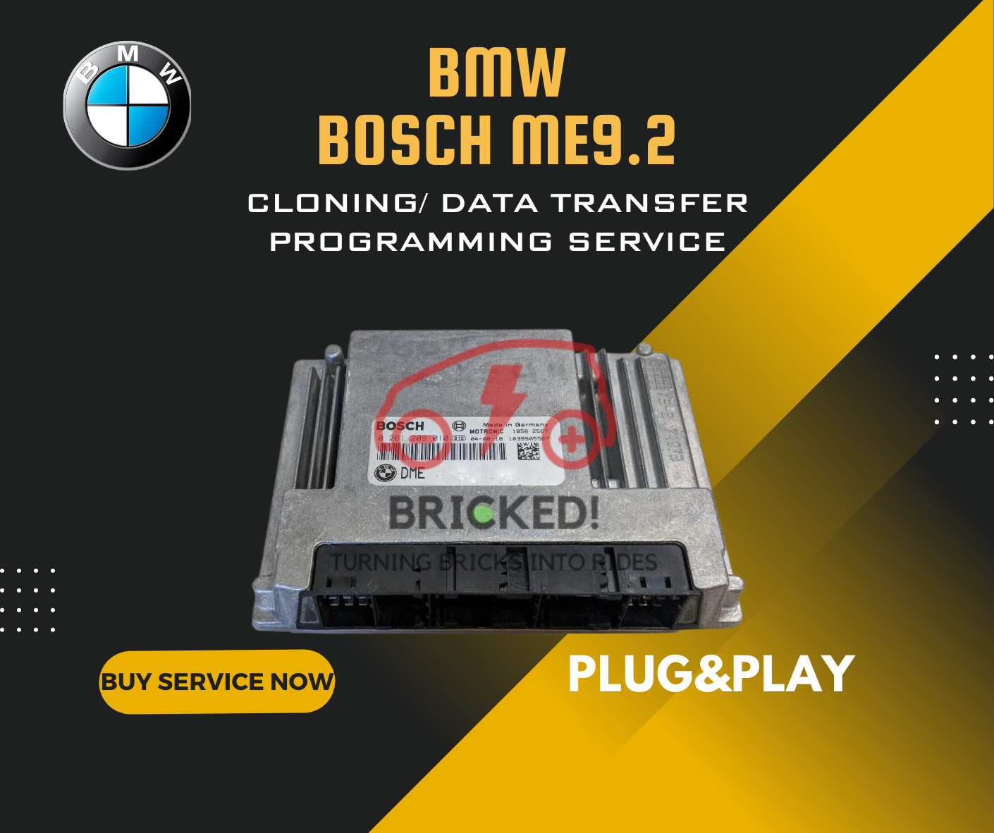BMW ME9.2 ME9.2.2 N62 DME CLONING E60 E63 E64 E65 E66 E70 E71