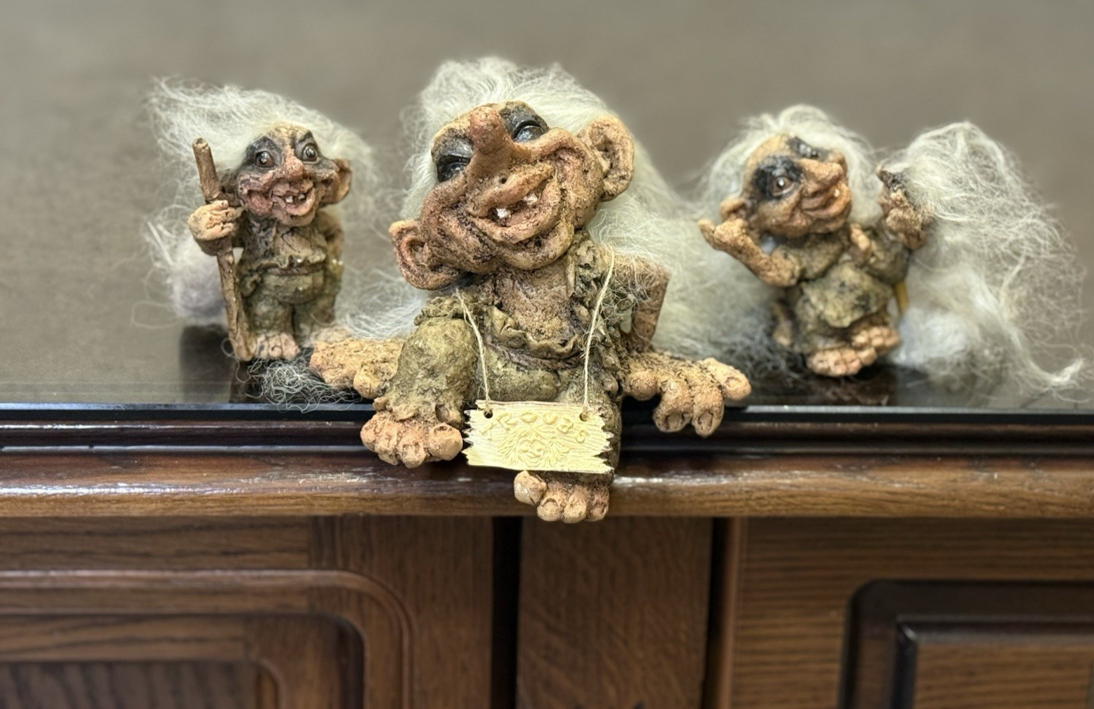 Handcrafted Troll Set - David Enterprises 2002 Collectibles