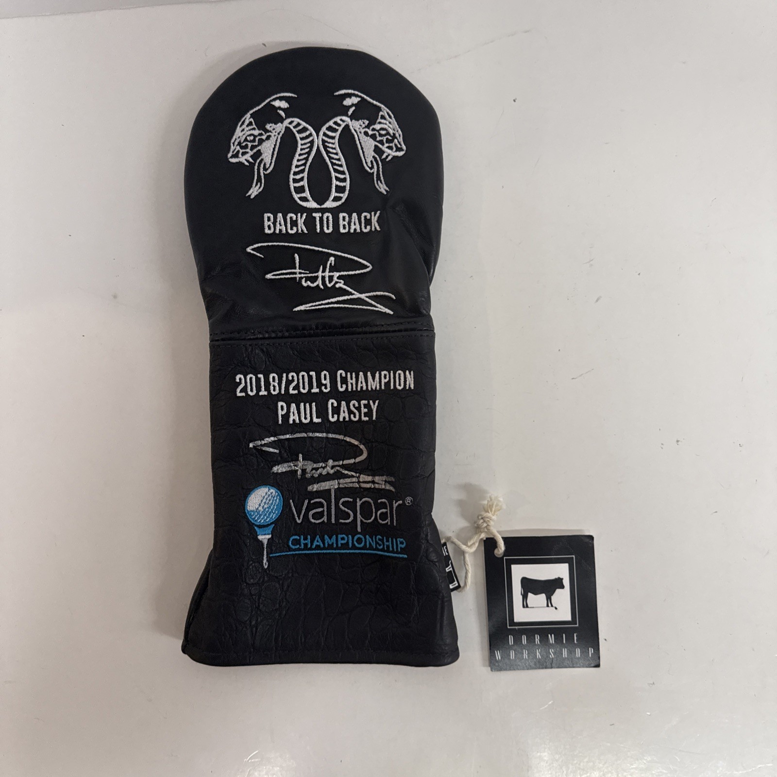 Dormie Workshop Driver Leather Headcover Valspar Champ. Paul Casey Auto RARE Dormie Workshop Driver Leather Headcover Valspar Champ. Paul Casey Auto RARE