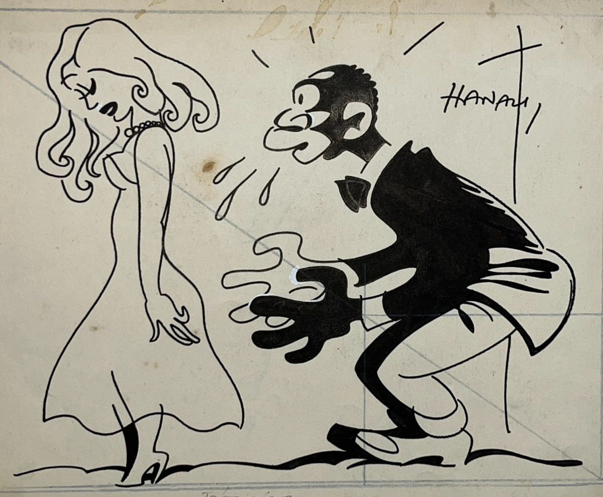 Idees Noires ORIGINAL DRAWING ink HANAU XX°