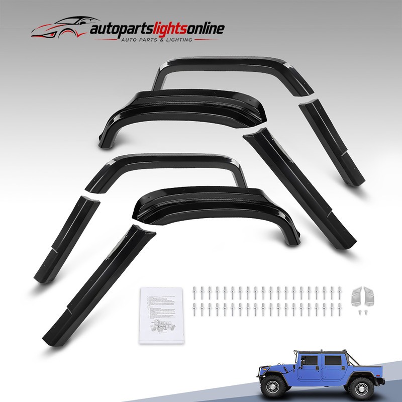 8PCS Fender Flares Overfender For 2002-2005 2006 Hummer H1 With Hardware 5745440