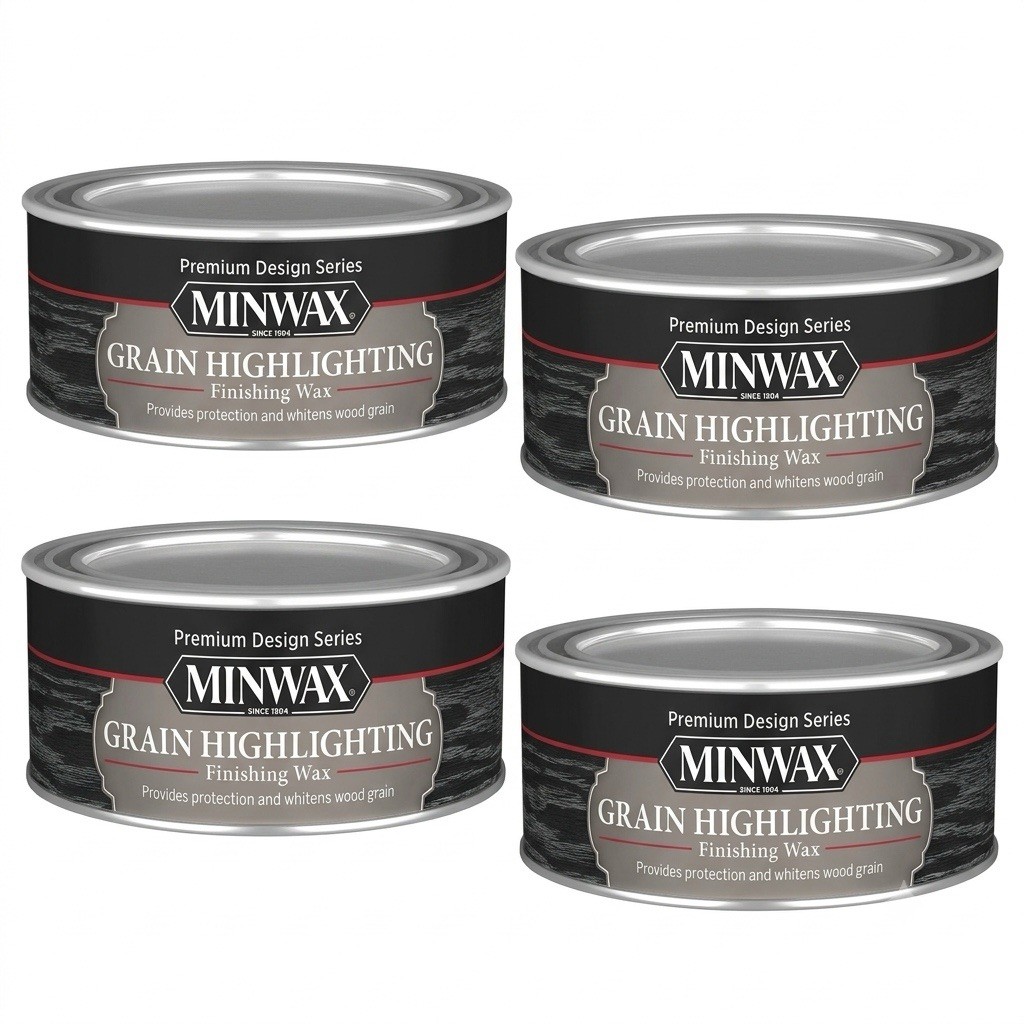 4X Minwax Grain Highlighting Finishing Wax Wood 8 oz Premium Design Series 4X Minwax Grain Highlighting Finishing Wax Wood 8 oz Premium Design Series