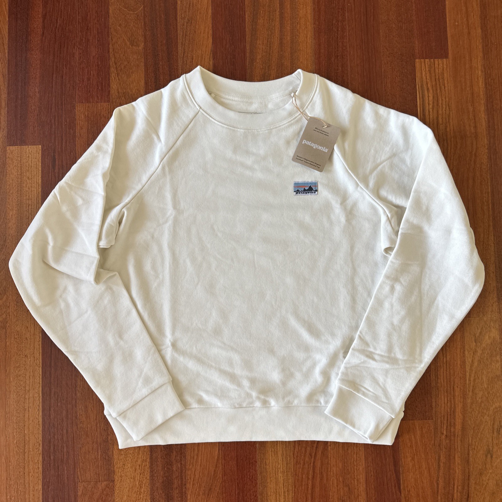 NWT $85 Patagonia Regenerative Organic Cotton Essential Crewneck Sweatshirt Top