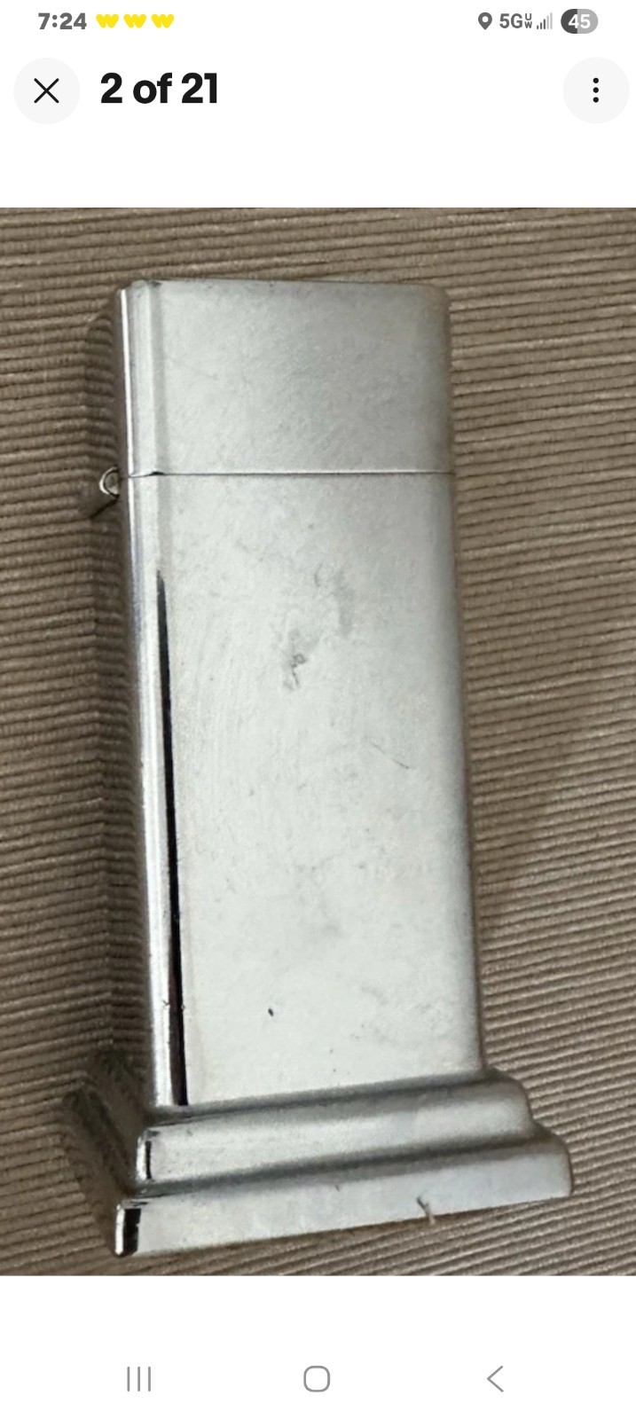 Vintage 1947-1949 Zippo Barcroft #2 4 barrel Table Lighter insert PAT.2032695 Vintage 1947-1949 Zippo Barcroft #2 4 barrel Table Lighter insert PAT.2032695