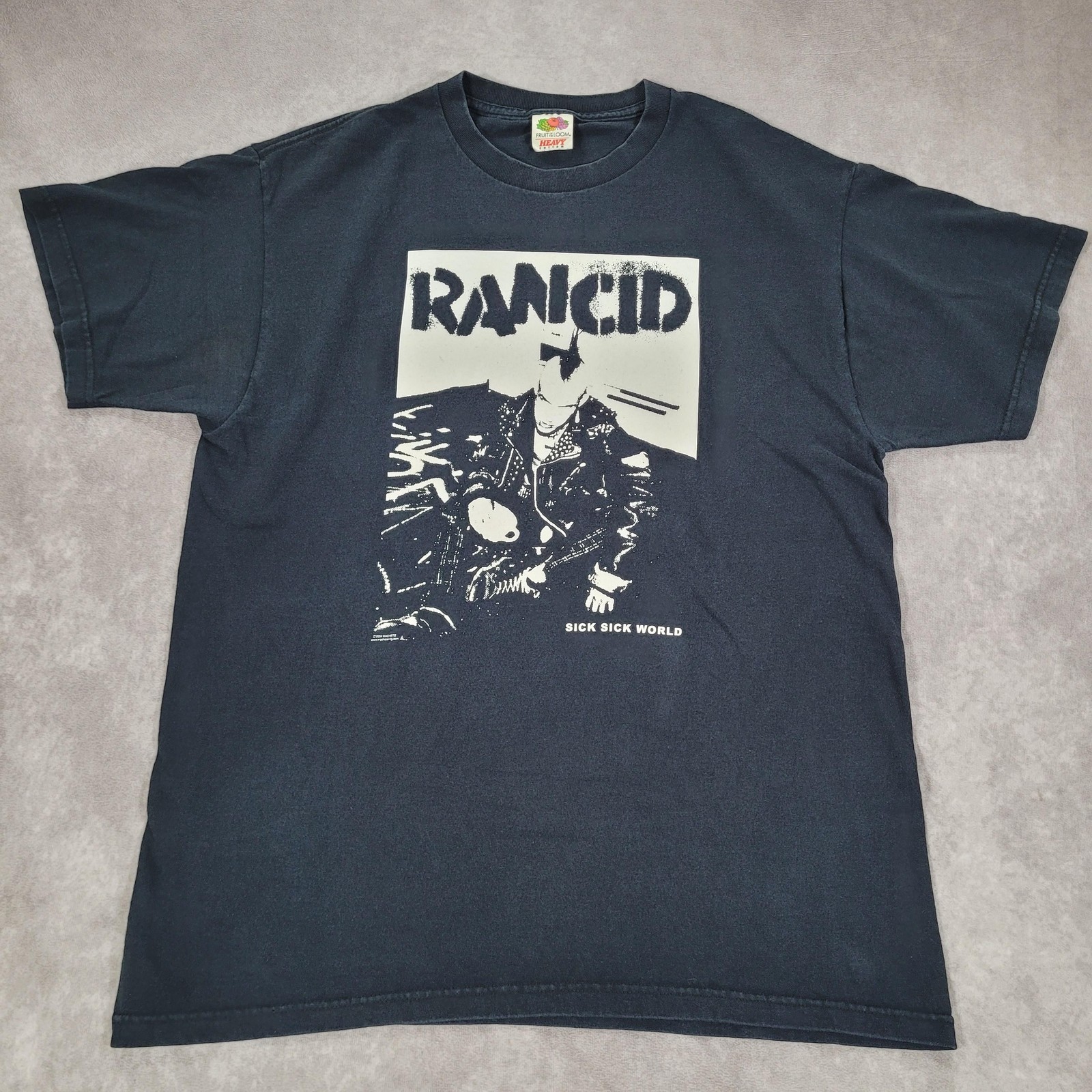 Vintage Rancid Shirt Mens Large Black Sick Sick World Punk 2004 Band 00s Tee Vintage Rancid Shirt Mens Large Black Sick Sick World Punk 2004 Band 00s Tee