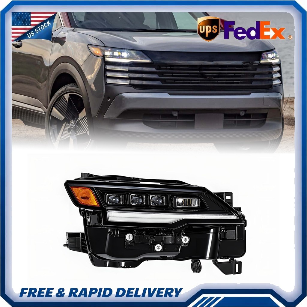New LED Headlight Right Passenger Side Assembly Fits For 2025-2026 Nissan Kicks
