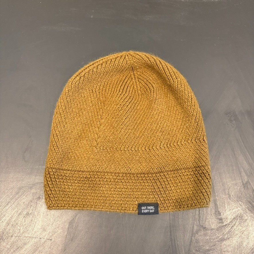 REI Co-op Beanie Hat Mustard Brown Cuffed Acrylic Unisex REI Co-op Beanie Hat Mustard Brown Cuffed Acrylic Unisex