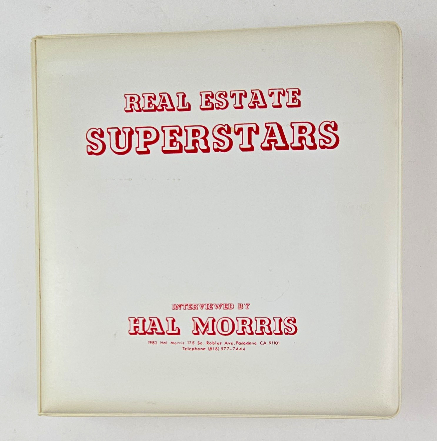 Hal Morris Real Estate Superstars Interview Cassette Set 6 Tapes 1983 Hal Morris Real Estate Superstars Interview Cassette Set 6 Tapes 1983