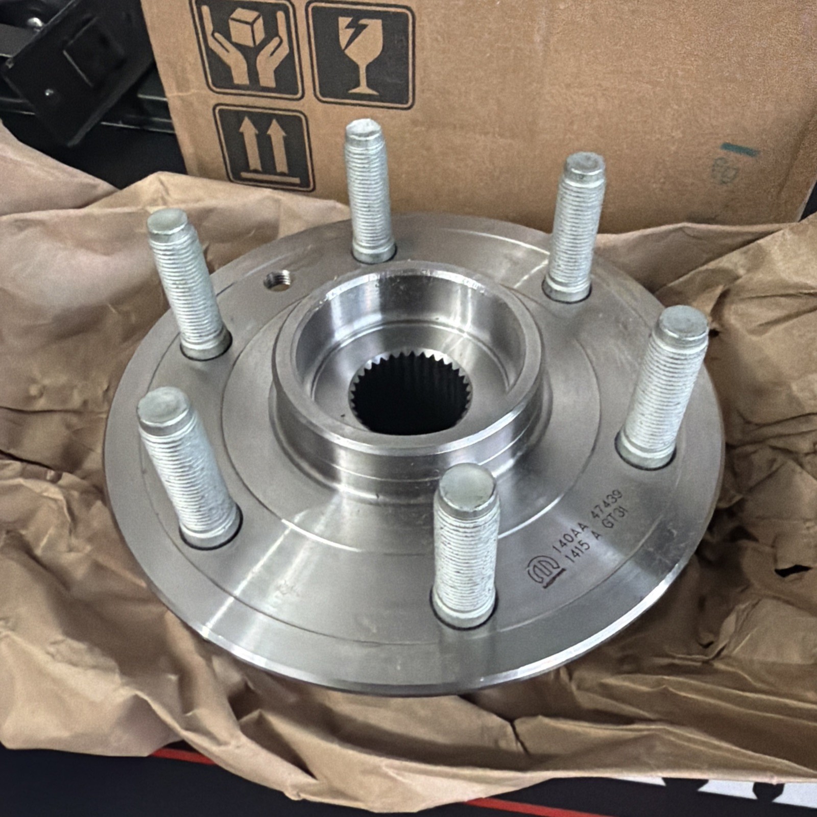 Brake Hub And Bearing, Front Right OEM Mopar 68422140AA 2022-2025 Ram Wagoner