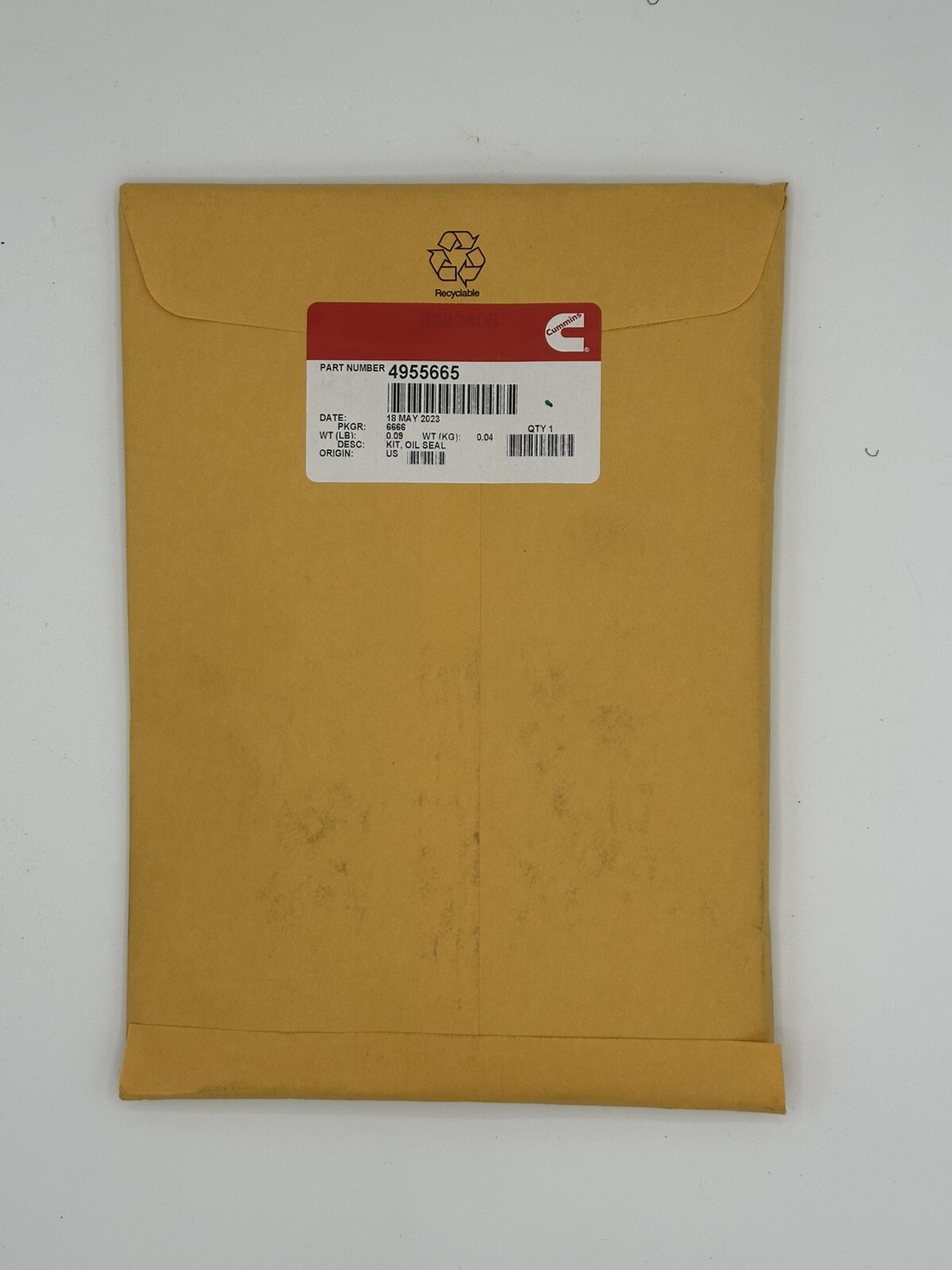 Cummins Rear Crankshaft Seal P/N: 4955665 Cummins L10 Celet Cummins Rear Crankshaft Seal P/N: 4955665 Cummins L10 Celet