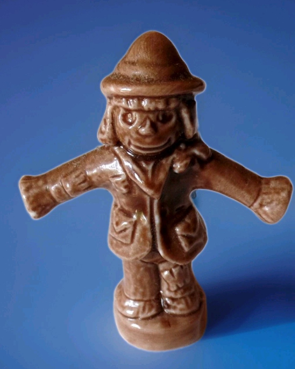 Vintage Mini Ceramic SCARECROW Sculpture Made in ENGLAND