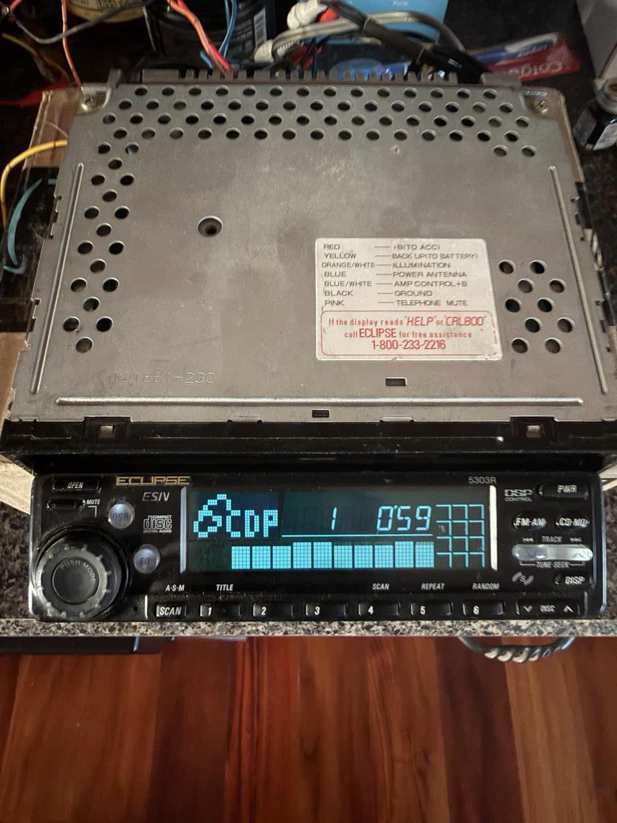 Eclipse 5303R Old School SQ CD Head Unit Eclipse 5303R Old School SQ CD Head Unit
