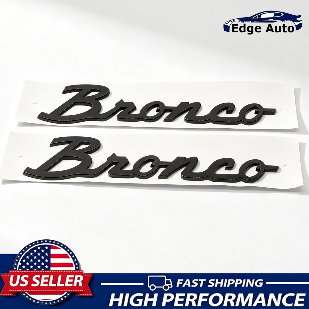 For 2021-2024 Bronco Script Letter Fender Side Emblem Badge Gloss Black Decal For 2021-2024 Bronco Script Letter Fender Side Emblem Badge Gloss Black Decal