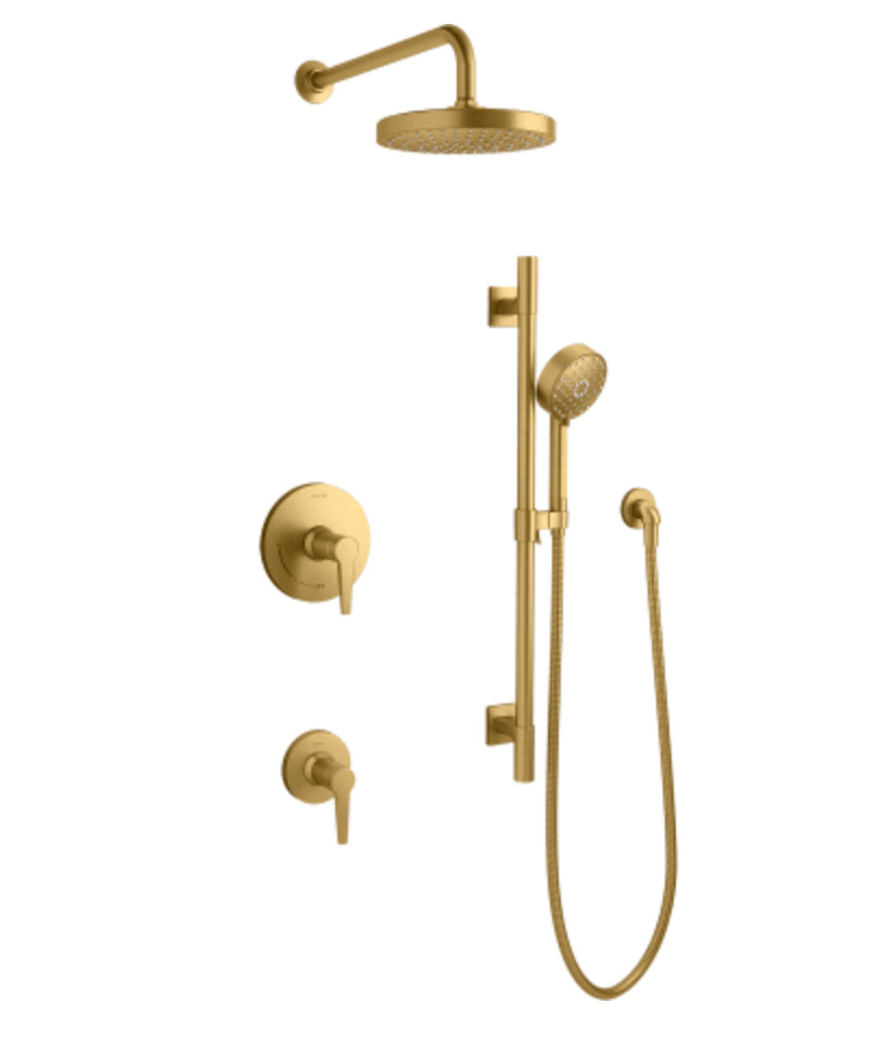 Kohler Awaken K-26914-Y-2MB Head Bar Valve Trim Diverter Shower System Brass NEW Kohler Awaken K-26914-Y-2MB Head Bar Valve Trim Diverter Shower System Brass NEW