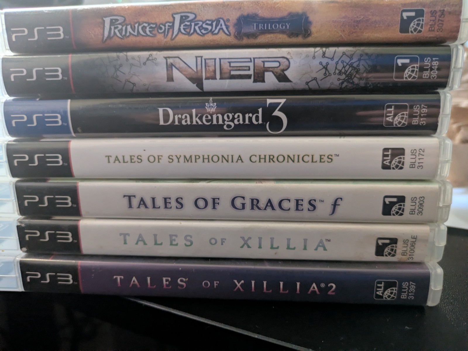 7 PS3 game bundle - Nier - Drakengard 3 - Prince of Persia - Tales of bundle 7 PS3 game bundle - Nier - Drakengard 3 - Prince of Persia - Tales of bundle