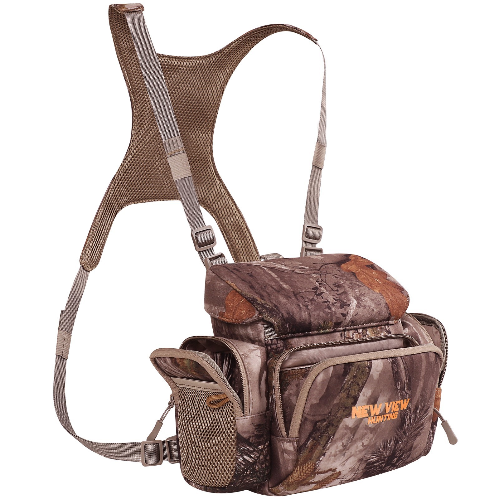 NEW VIEW Silent Binocular Chest Pack Bino Harness Rangefinder Pouch Rain Cover NEW VIEW Silent Binocular Chest Pack Bino Harness Rangefinder Pouch Rain Cover