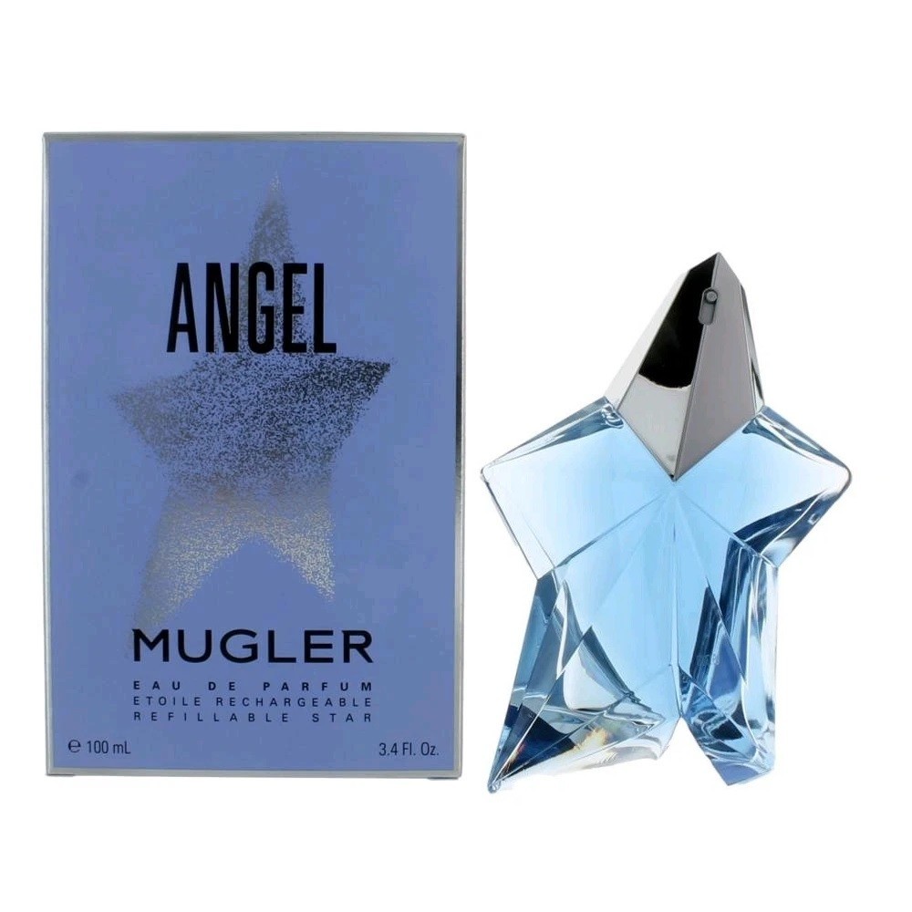 Angel by Thierry Mugler 3.4 oz 100 ml Eau De Parfum Refillable Star New & Sealed Angel by Thierry Mugler 3.4 oz 100 ml Eau De Parfum Refillable Star New & Sealed