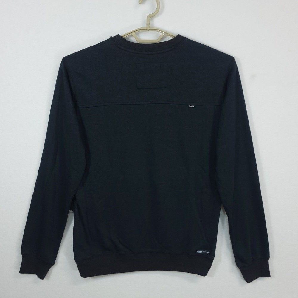Hurley Dri-FIT Crewneck Sweatshirt Mens Medium Black MFT0003510 Nike Performance