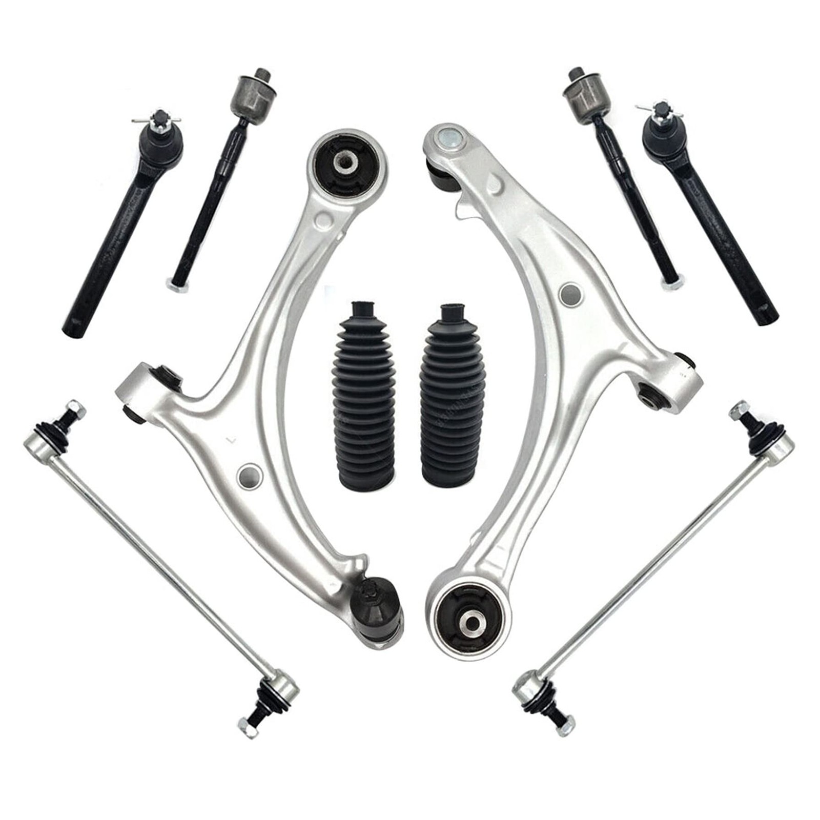 10pc Front Lower Aluminum Control Arm