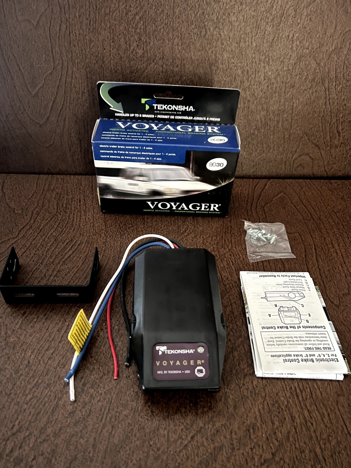 Tekonsha Voyager 9030 Trailer Brake Controller with Wiring Harness Brand New Tekonsha Voyager 9030 Trailer Brake Controller with Wiring Harness Brand New