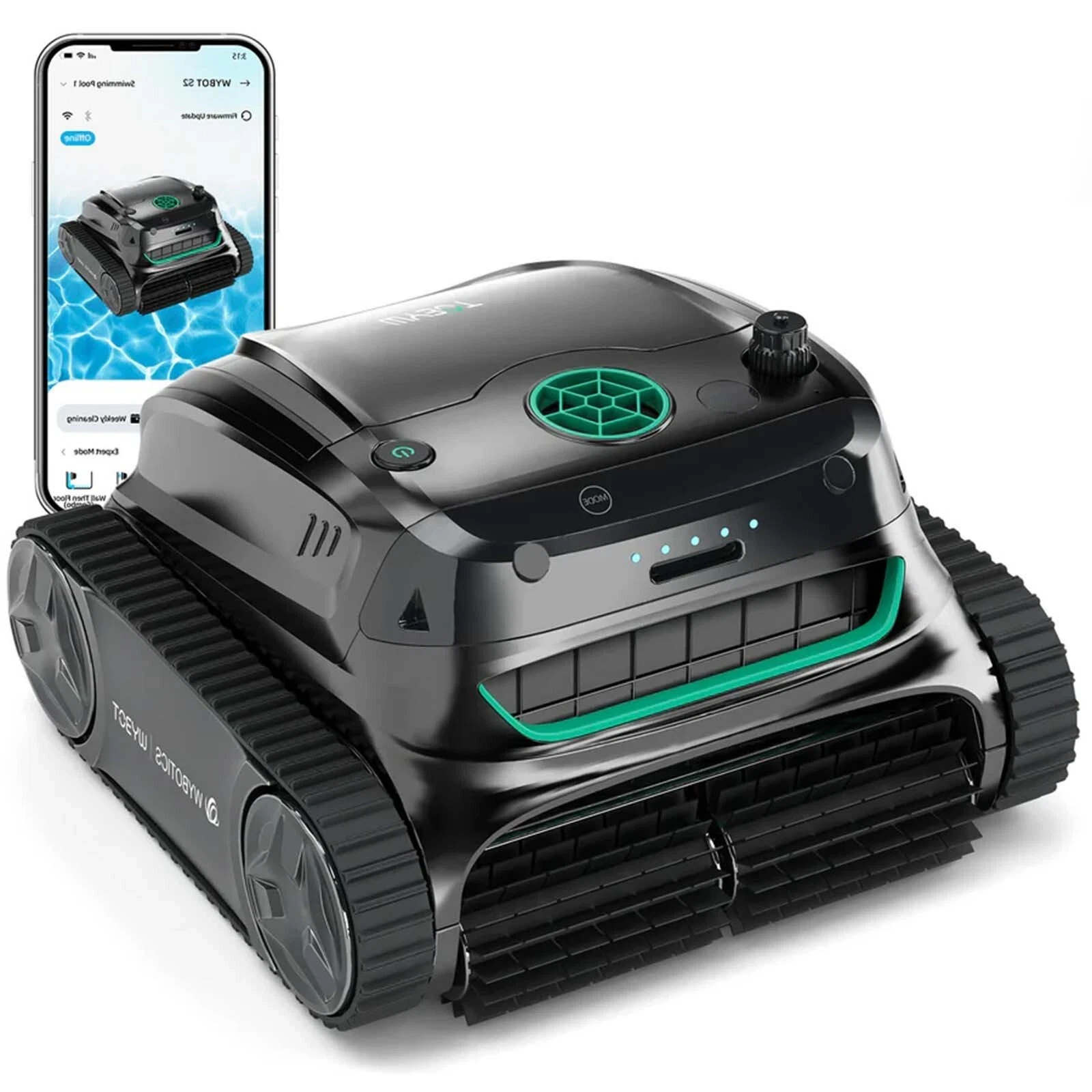WYBOT S2 Cordless Robotic Pool Cleaner - Model WY210C - Automatic Vacuum WYBOT S2 Cordless Robotic Pool Cleaner - Model WY210C - Automatic Vacuum
