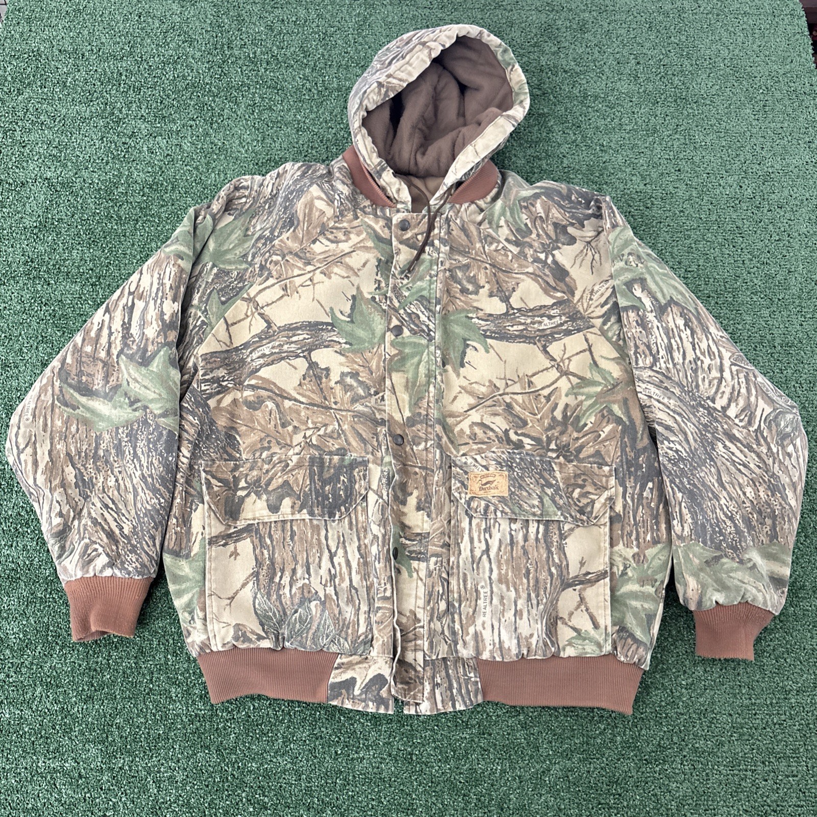 Vintage Duxbak Realtree Camo Hooded Jacket Sz 2XL Hunting Quilted Lining USA Vintage Duxbak Realtree Camo Hooded Jacket Sz 2XL Hunting Quilted Lining USA