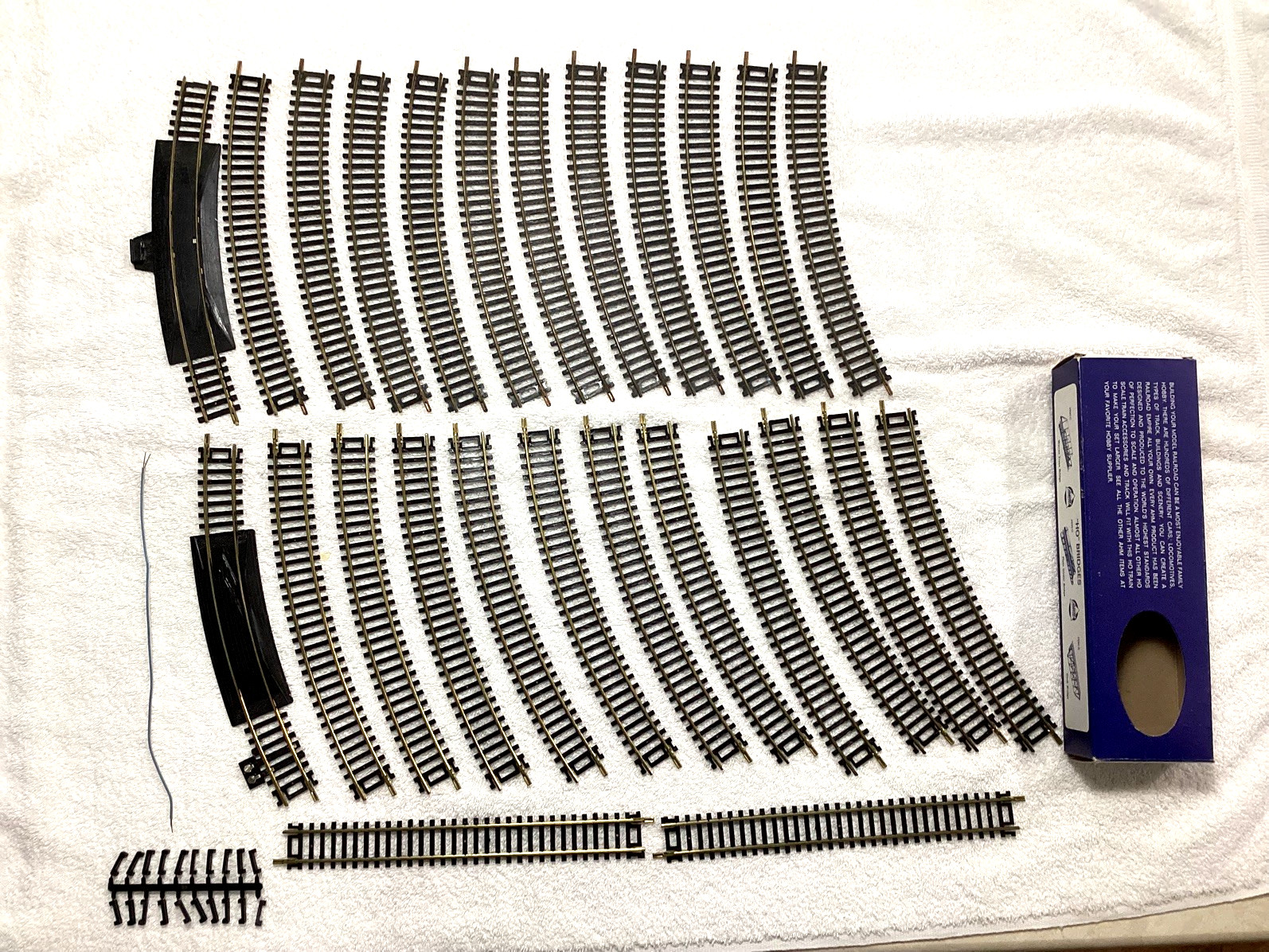 New and Used Brass HO Scale Track Sets: 14 Pc. AHM Oval; 12 Pc. Bachmann Circle