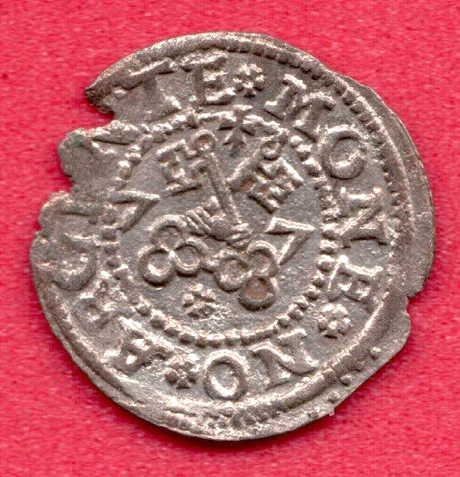 Riga Free City Schilling 1577 Livonia War Poland XF Rare Condition 5908 Riga Free City Schilling 1577 Livonia War Poland XF Rare Condition 5908
