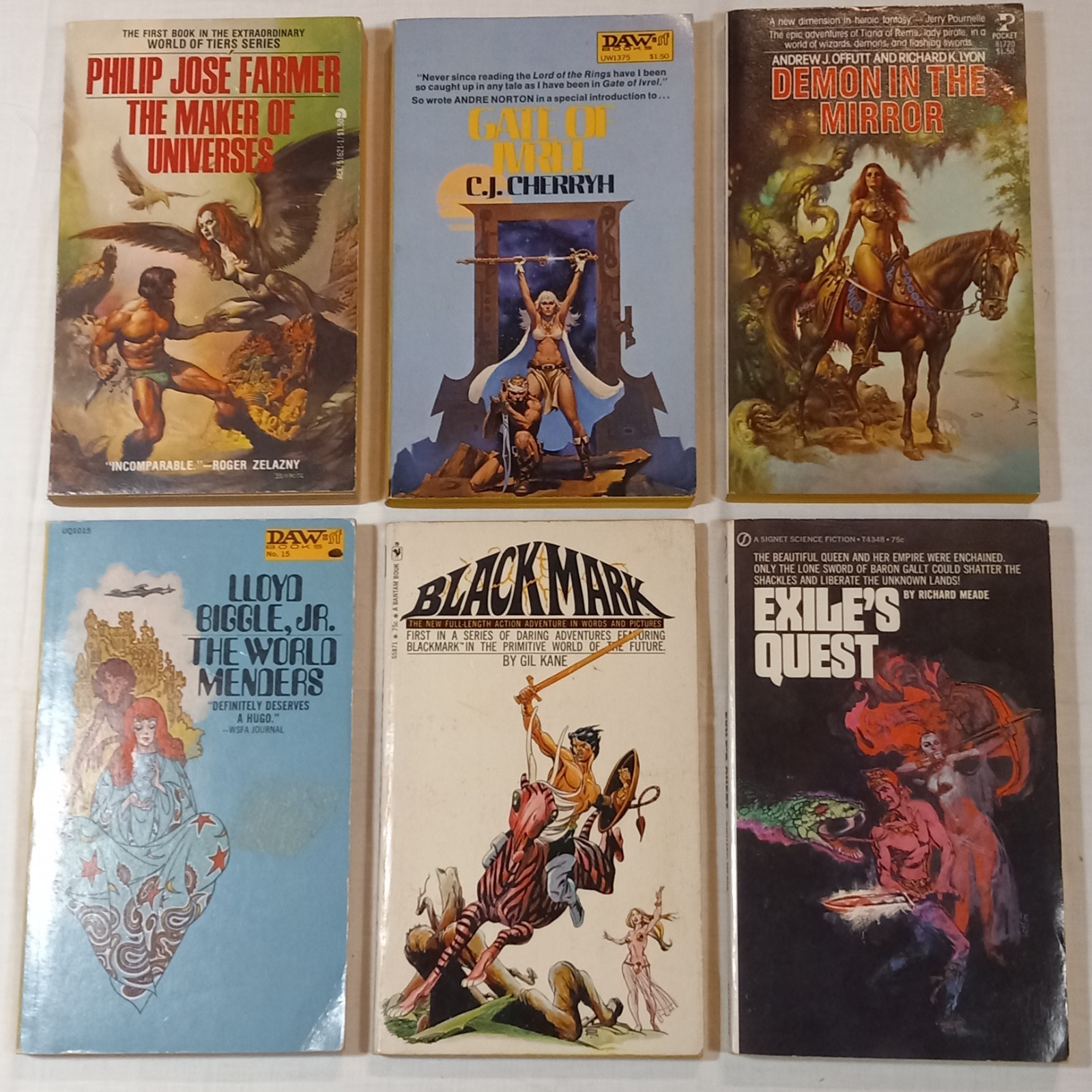 1st Print 1965-78 Sci Fi Fantasy Paperback Book Lot Vintage 1st Print 1965-78 Sci Fi Fantasy Paperback Book Lot Vintage