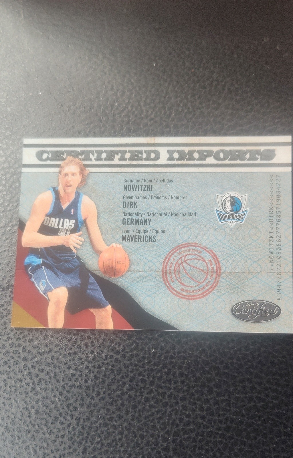 2009-10 Panini Certified - Certified Imports Dirk Nowitzki #04 /500