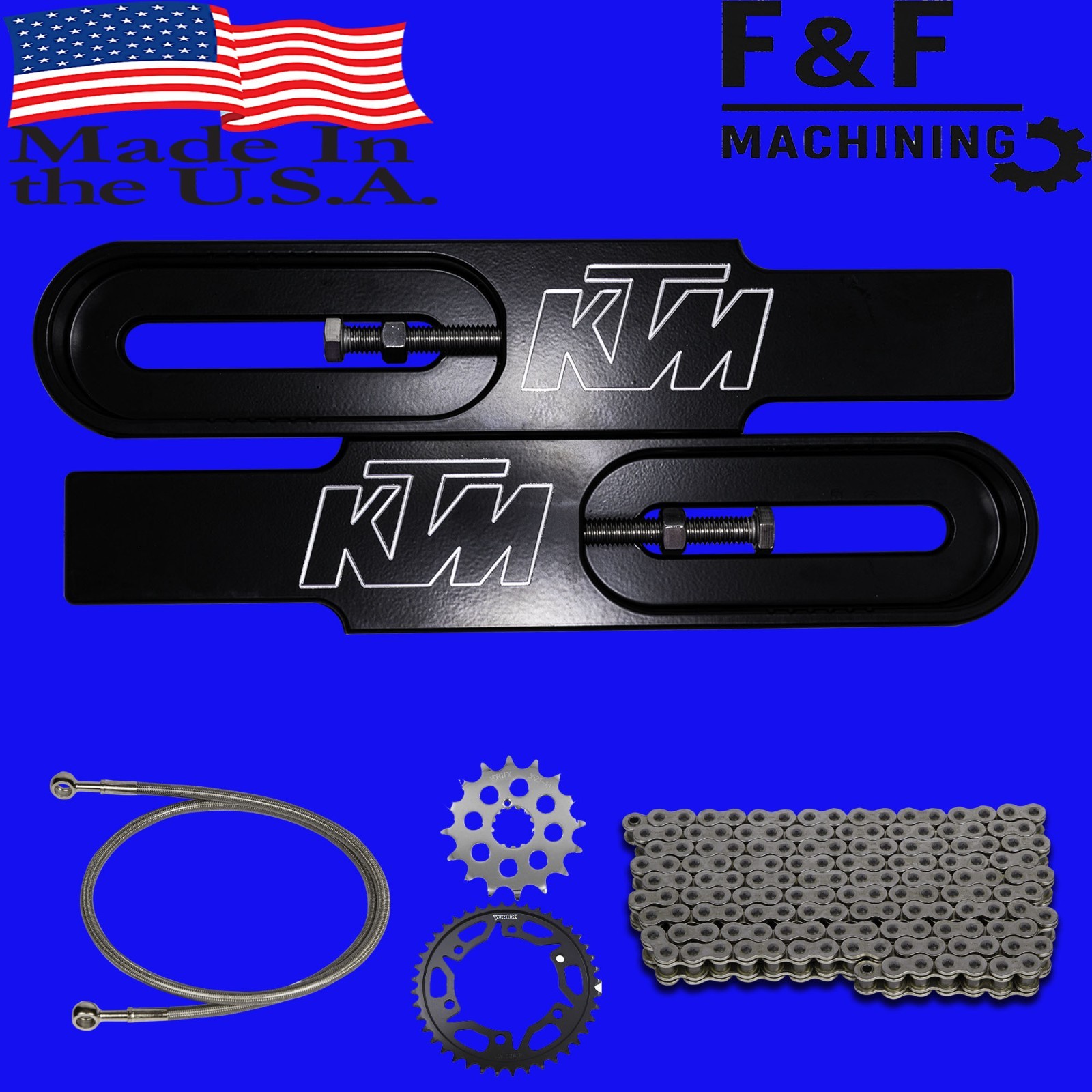 2024-2026 KTM Duke 390 swingarm extension Kit with Sprockets 2024-2026 KTM Duke 390 swingarm extension Kit with Sprockets