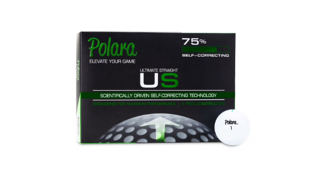 Polara Ultimate Straight Golf Balls -  Self-Correcting, 3 pack (12 Total)