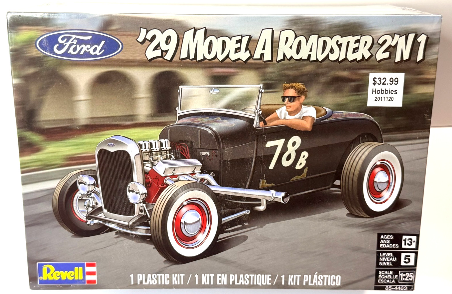 Revell 1:25 Scale 1929 Model A Roadster 2\'n1 Sealed Boxed Model Kit NEW