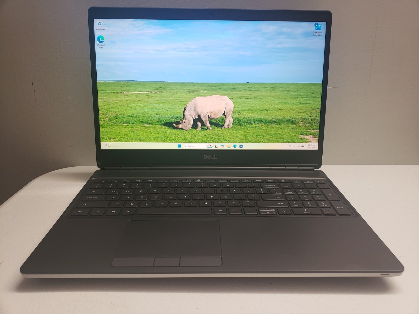 Dell Precision 7560 i7-11850H 2.50GHZ 8GB 256GB 15.6 Nvidia T1200 4GB Charger...