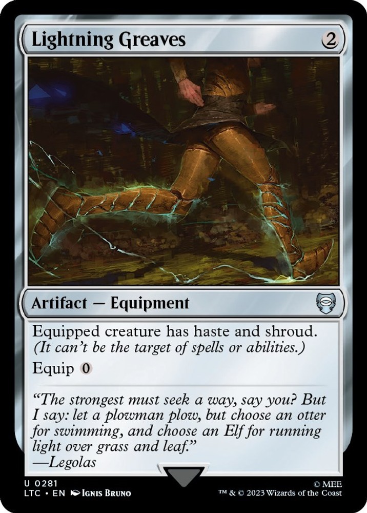 Lightning Greaves [Commander: The Lord of the Rings: Tales of Middl... - 281] NM