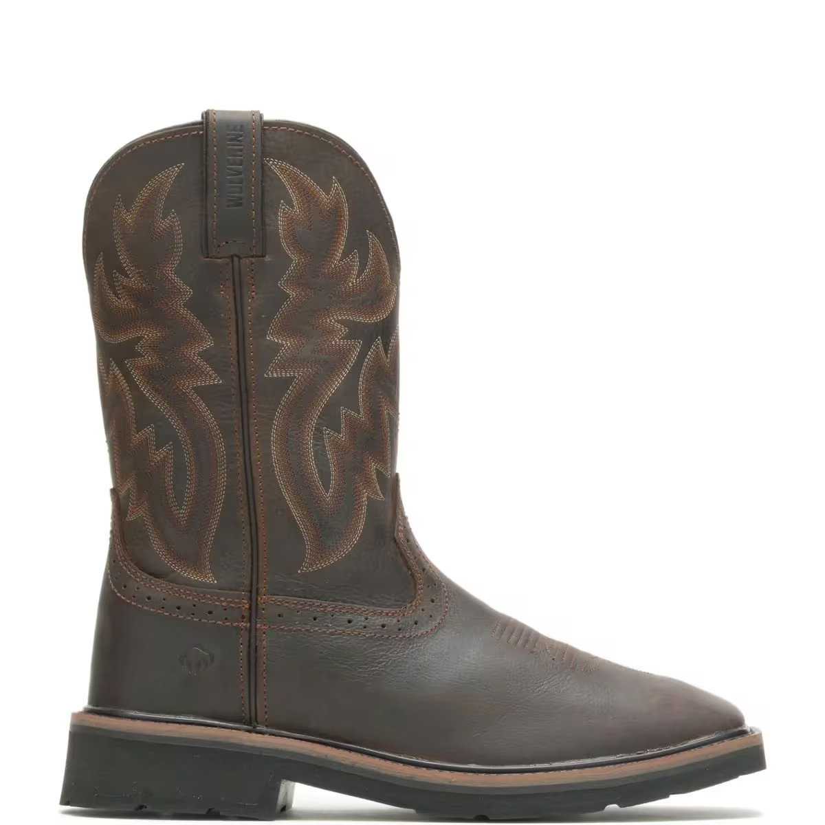 Wolverine Men Rancher Square-Toe Steel-Toe Wellington Work Boots Leather