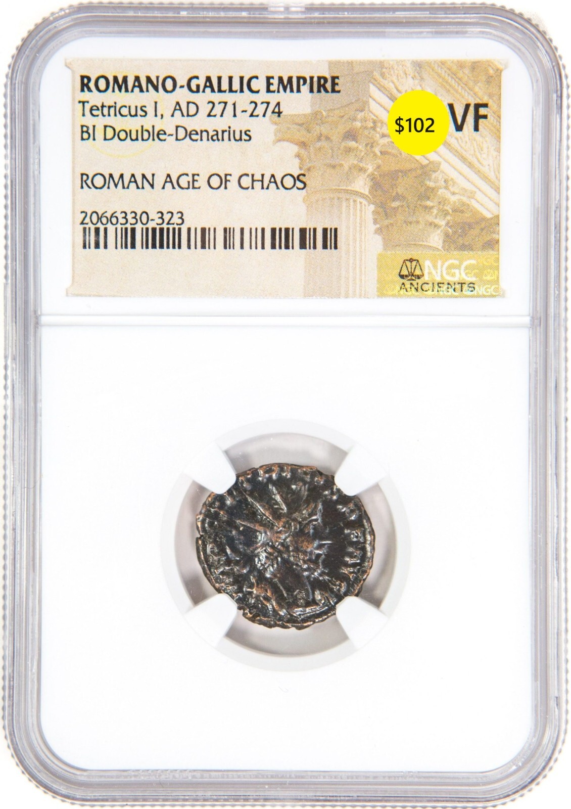 NGC VF BI Double Denarius of Tetricus I ROMANO-GALLIC EMPIRE NGC Antoninianus