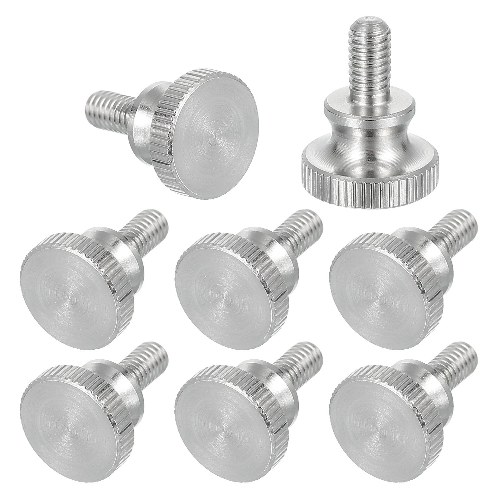 M4x6mm Knurled Shoulder Thumb Screws 12mm Dia. Stainless Diamond Head 8 Pcs M4x6mm Knurled Shoulder Thumb Screws 12mm Dia. Stainless Diamond Head 8 Pcs