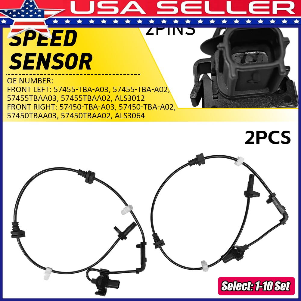 1-10x Replace Front ABS Wheel Speed Sensor for Honda Insight 19-21 Civic 16-21