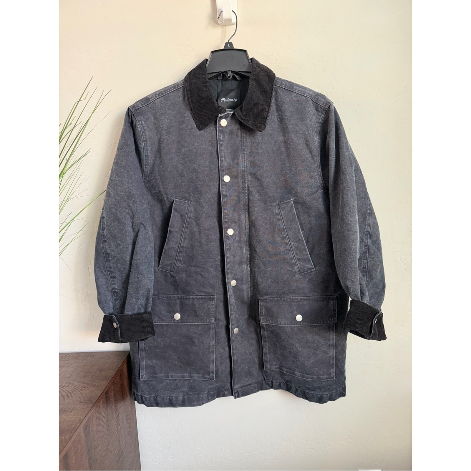 Madewell Men\'s Insulated Workwear Jacket Corduroy Collar NWT