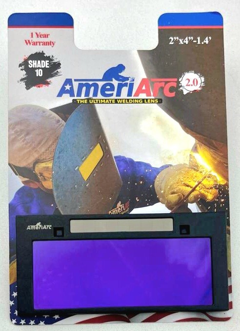 AmeriArc Auto darkening Welding Lens 2x4 Shade 10
