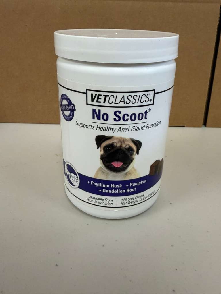 Vet Classics No Scoot Dog Supports Healthy Anal Gland Function 120ct Vet Classics No Scoot Dog Supports Healthy Anal Gland Function 120ct