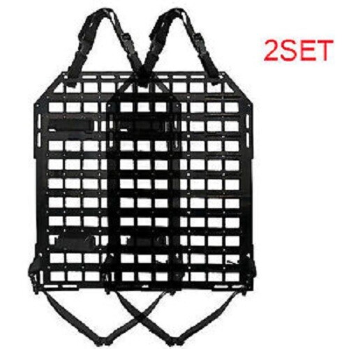 2× Tactical Rigid MOLLE Panel Car Vehicle Seat Back hunting Storage Organizer
