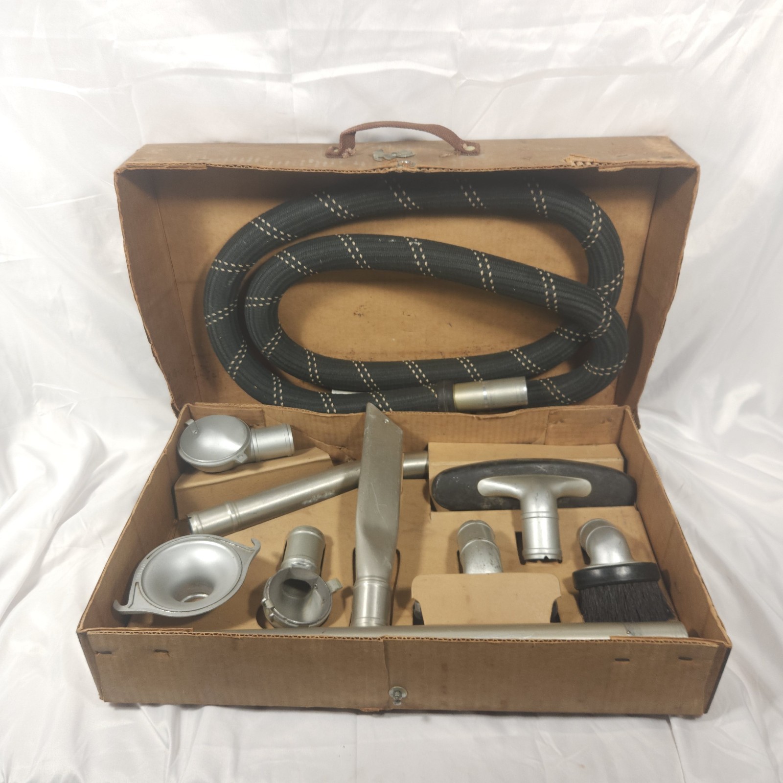 Vintage 1930s Hoover Model 8450 Dusting Cleaning Tool Set w/Hose As Is Read
