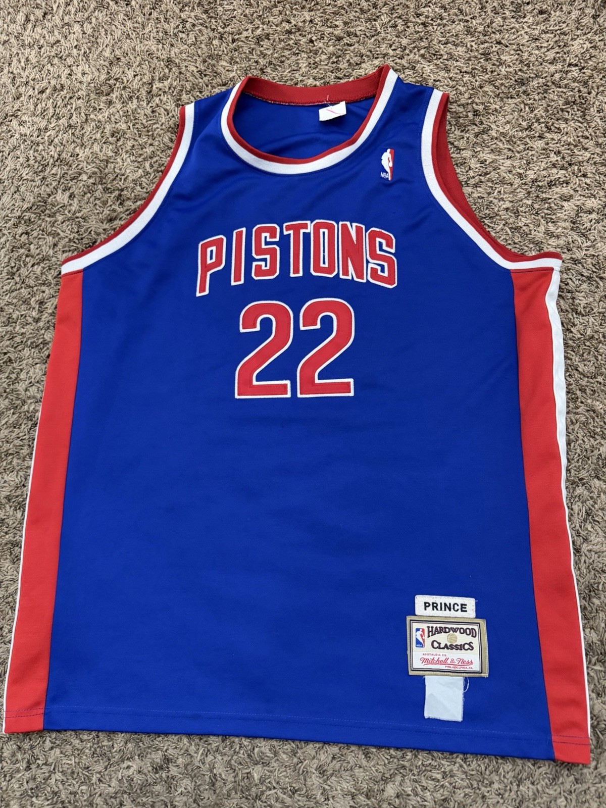 Mitchell & Ness Authentic NBA Detroit Pistons Tayshaun Price Jersey Sz 48