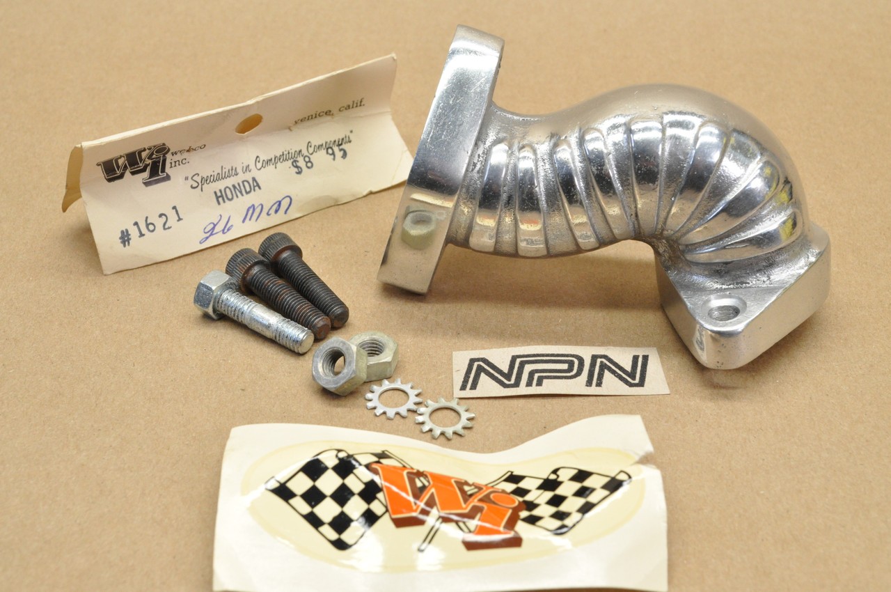 NOS Honda S90 Webco 26MM Carburetor Intake Manifold Adaptor Pipe 17111-028-020 NOS Honda S90 Webco 26MM Carburetor Intake Manifold Adaptor Pipe 17111-028-020