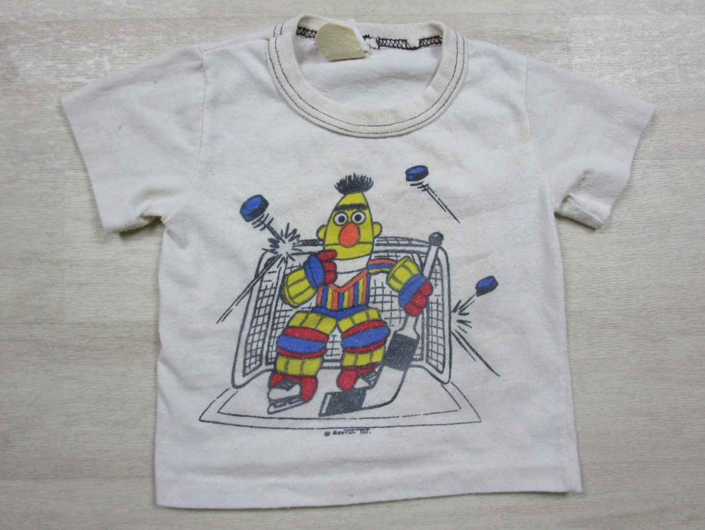 Vintage 70s Sesame Street Bert T-Shirt Kids (2T) Hockey JC Penney Toddletime
