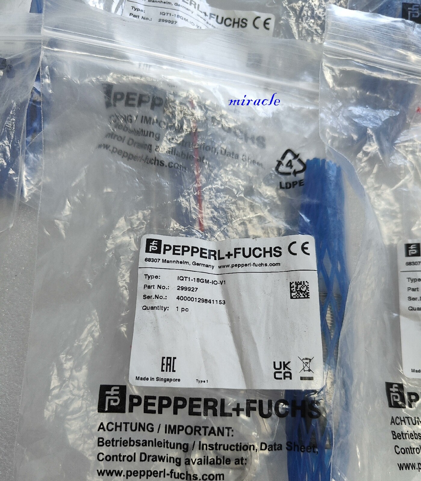 1pc new P+F IQT1-18GM-IO-V1 Read/Write Head IQT1-18GM-IO-V1